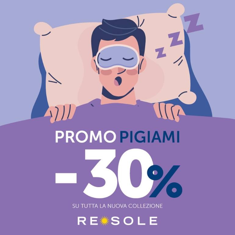 -30% sui pigiami della nuova collezione da Re Sole!